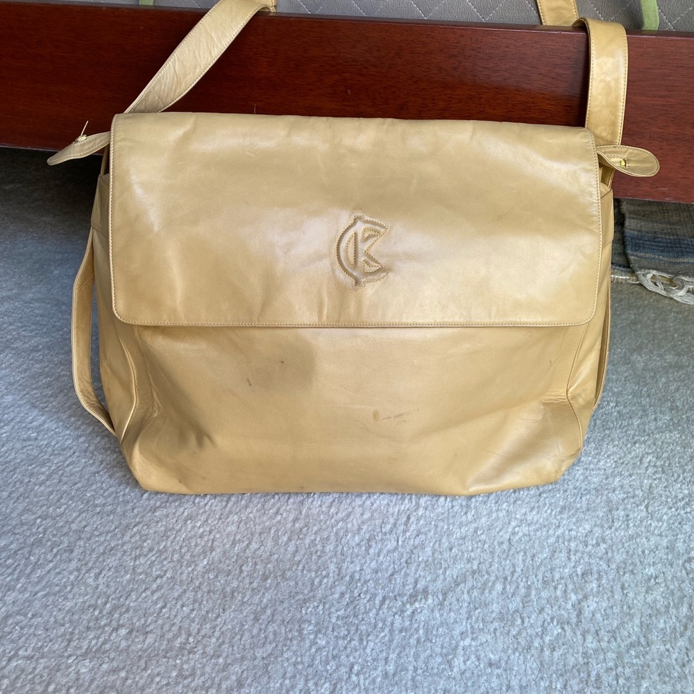 80’s Vintage Lambs Leather CK Shoulder Bag